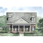 Farmhouse Plan Front of Home - Gray Haven Southern Home 055D-0870 - Search House Plans and More