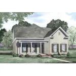 Traditional House Plan Front of Home - Highgrove Place Narrow Lot Home 055D-0872 - Search House Plans and More