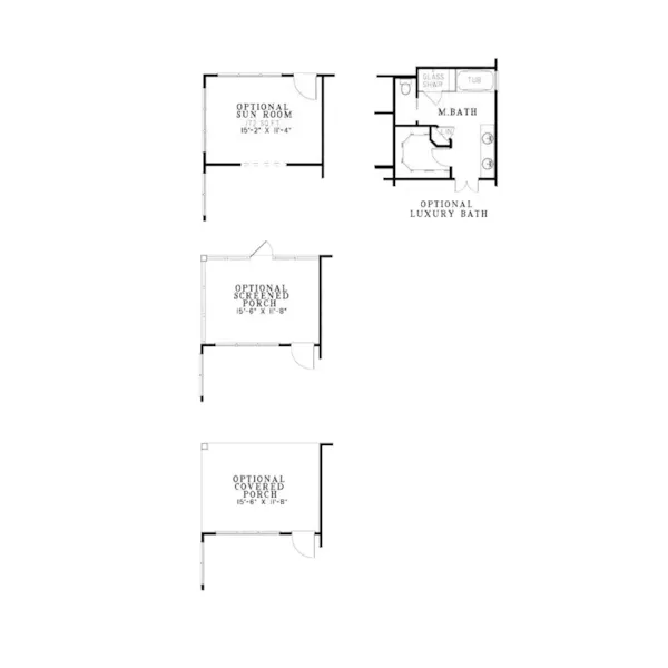 Traditional House Plan Optional Floor Plan - Highgrove Place Narrow Lot Home 055D-0872 - Search House Plans and More