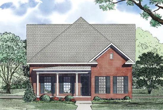 Farmhouse Plan Front Image - Lystone Place Country Home 055D-0873 - Shop House Plans and More