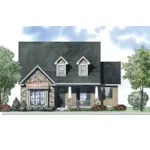 Arts & Crafts House Plan Front of Home - Colby Country Home 055D-0880 - Search House Plans and More