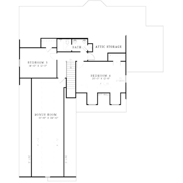 Country House Plan Second Floor - Farmcrest Creek Craftsman Home 055D-0882 - Search House Plans and More