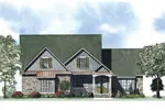 Arts & Crafts House Plan Front of Home - Mortons Grove Craftsman Home 055D-0883 - Shop House Plans and More