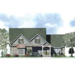 Arts & Crafts House Plan Front of Home - Mortons Grove Craftsman Home 055D-0883 - Shop House Plans and More