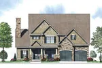 Craftsman House Plan Front of Home - Mandava Country Craftsman Home 055D-0885 - Shop House Plans and More