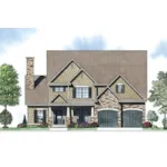 Craftsman House Plan Front of Home - Mandava Country Craftsman Home 055D-0885 - Shop House Plans and More