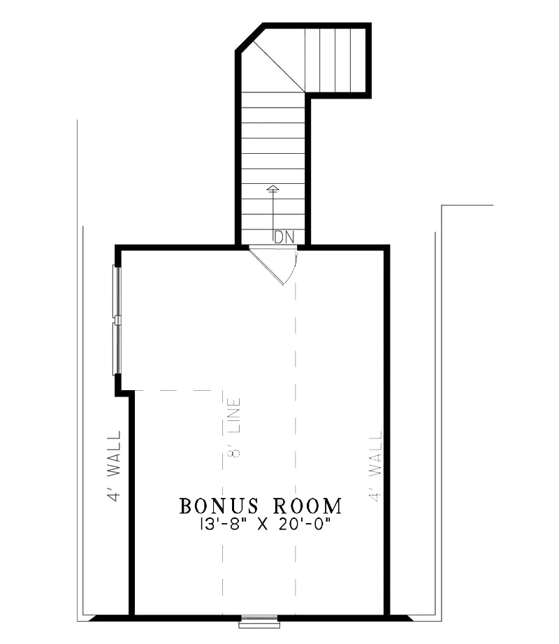 Ranch House Plan Bonus Room - Beauchamp European Home 055D-0887 - Search House Plans and More