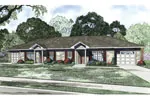 Multi-Family House Plan Front of Home - Hallmark Classic Ranch Duplex 055D-0890 - Search House Plans and More