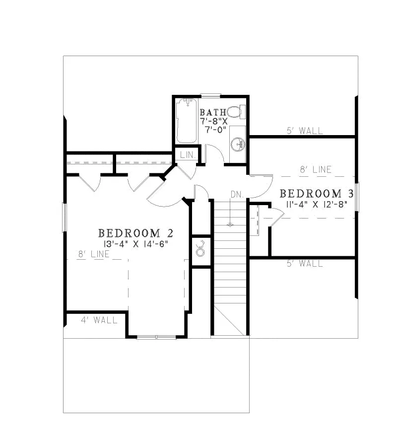 Cabin & Cottage House Plan Second Floor - Silvercrest Craftsman Cabin Home 055D-0891 - Shop House Plans and More