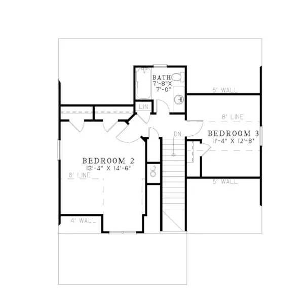 Country House Plan Second Floor - Silvercrest Craftsman Cabin Home 055D-0891 - Shop House Plans and More