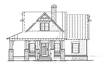 Country House Plan Front Elevation - Silvercrest Craftsman Cabin Home 055D-0891 - Shop House Plans and More