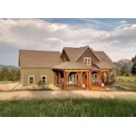 Country House Plan Front of Home - Silvercrest Craftsman Cabin Home 055D-0891 - Shop House Plans and More