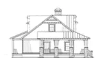 Cabin & Cottage House Plan Left Elevation - Silvercrest Craftsman Cabin Home 055D-0891 - Shop House Plans and More
