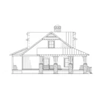 Country House Plan Left Elevation - Silvercrest Craftsman Cabin Home 055D-0891 - Shop House Plans and More