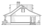 Arts & Crafts House Plan Right Elevation - Silvercrest Craftsman Cabin Home 055D-0891 - Shop House Plans and More