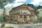 Cabin & Cottage House Plan Front of Home - Montrose Bend Country Home 055D-0893 - Shop House Plans and More