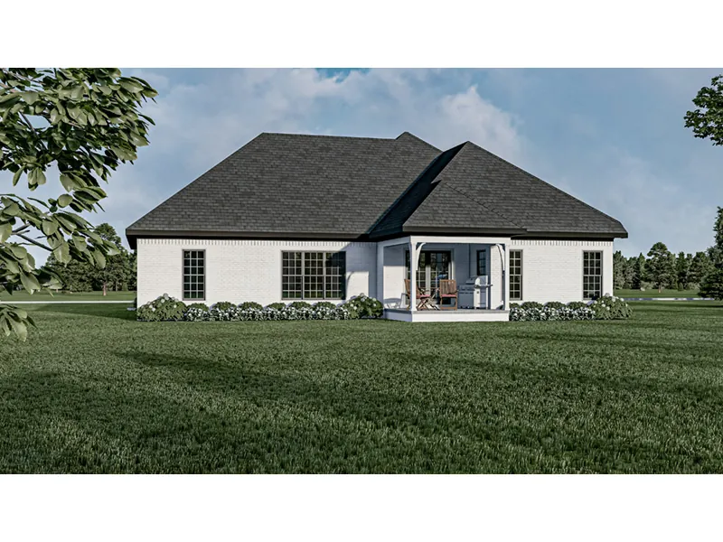 Ranch House Plan Rear Photo 01 - Atteberry Traditional Ranch Home 055D-0902 - Search House Plans and More