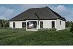 Traditional House Plan Rear Photo 02 - Atteberry Traditional Ranch Home 055D-0902 - Search House Plans and More