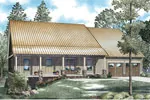 Ranch House Plan Front of Home - Flatrock Hollow Acadian Home 055D-0903 - Search House Plans and More