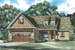 Arts & Crafts House Plan Front of Home - Ries Terrace Rustic Style Home 055D-0904 - Shop House Plans and More