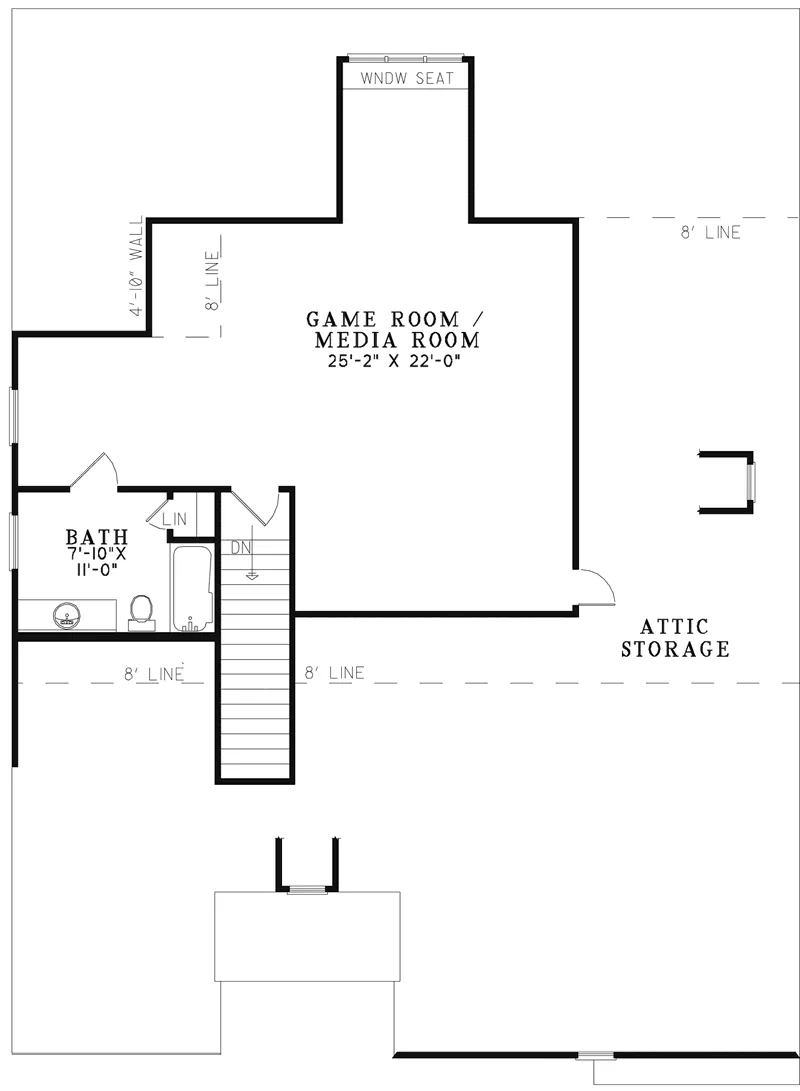 Rustic House Plan Second Floor - Walden Pond Craftsman Home 055D-0906 - Shop House Plans and More