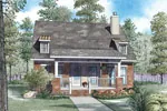 Traditional House Plan Front of Home - Lakewood Bend Bungalow Home 055D-0910 - Shop House Plans and More