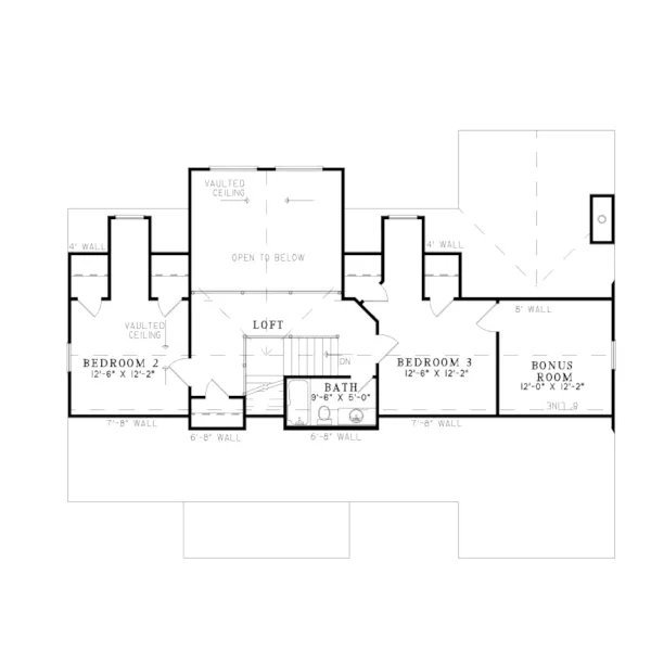 Lake House Plan Second Floor - Aspen Edge Craftsman Home 055D-0933 - Search House Plans and More