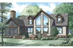 Shingle House Plan Rear Photo 01 - Aspen Edge Craftsman Home 055D-0933 - Search House Plans and More