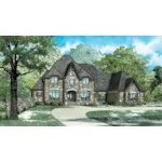 Traditional House Plan Front of Home - Bridgerstone Luxury Home 055D-0934 - Search House Plans and More