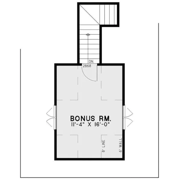 Rustic House Plan Second Floor - Keystone Lane Rustic Home 055D-0935 - Search House Plans and More