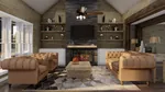 European House Plan Living Room Photo 01 - Keystone Lane Rustic Home 055D-0935 - Search House Plans and More