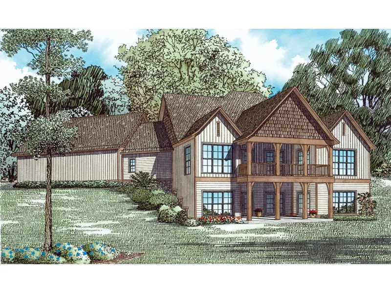 European House Plan Rear Photo 01 - Dellwood Drive European Home 055D-0937 - Search House Plans and More