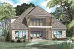 Rustic House Plan Rear Photo 01 - Lindenwood Cove Tudor Home 055D-0938 - Shop House Plans and More