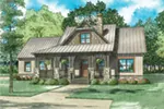 Craftsman House Plan Front of Home - Weekend Retreat Craftsman Home 055D-0939 - Shop House Plans and More