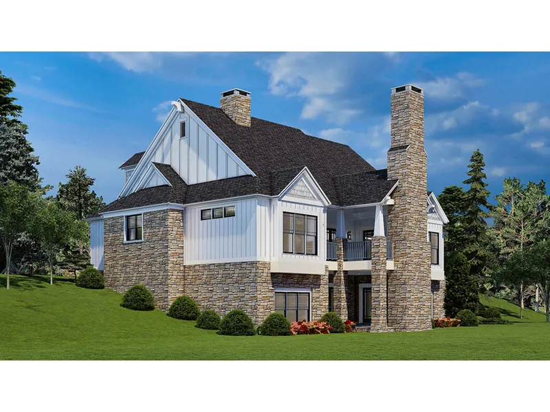 European House Plan Rear Photo 02 - Blueridge Overlook Rustic Home 055D-0940 - Search House Plans and More