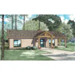 Vacation House Plan Front of House 055D-0944