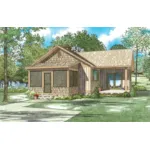 Vacation House Plan Front of House 055D-0946