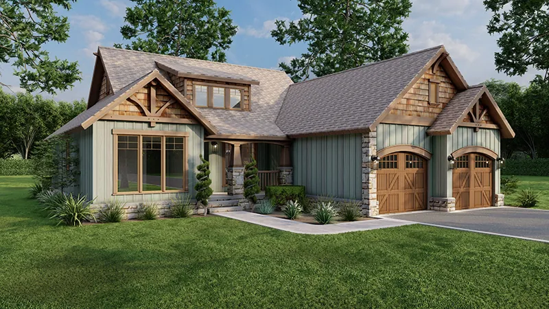 Bungalow House Plan Front Photo 01 - Westmeyer Craftsman Home 055D-0953 - Shop House Plans and More