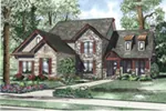 Rustic House Plan Front of Home - Santee Trail Rustic Home 055D-0959 - Shop House Plans and More
