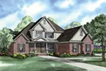 Craftsman House Plan Front of House 055D-0960