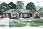 Southern House Plan Front of House 055D-0964