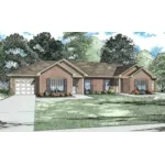 Ranch House Plan Front of Home - Blairston Ranch Home 055D-0965 - Search House Plans and More