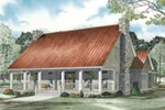 Mountain House Plan Front of Home - Ledbetter Creek Country Home 055D-0972 - Shop House Plans and More