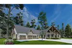 Traditional House Plan Front Photo 01 - Mt. Mickley Craftsman Home 055D-0973 - Shop House Plans and More