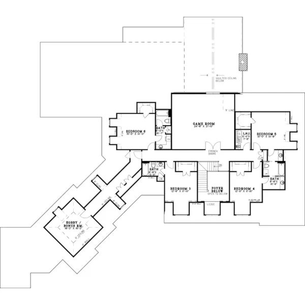 Luxury House Plan Second Floor - Lombardo Luxury European Home 055D-0978 - Shop House Plans and More