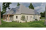Traditional House Plan Rear Photo 02 - Lonigro European Ranch Home 055D-0980 - Shop House Plans and More