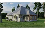 Traditional House Plan Rear Photo 03 - Lonigro European Ranch Home 055D-0980 - Shop House Plans and More