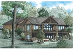 Rustic House Plan Rear Photo 01 - Mallard Way Rustic Ranch Home 055D-0981 - Shop House Plans and More
