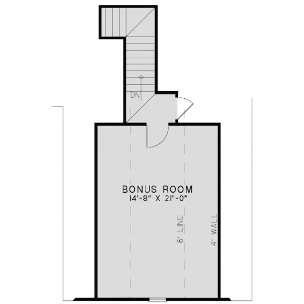 Ranch House Plan Bonus Room - Cornell Cliff European Home 055D-0988 - Search House Plans and More