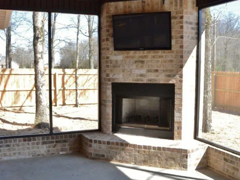 European House Plan Fireplace Photo 01 - Cornell Cliff European Home 055D-0988 - Search House Plans and More